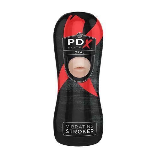 PDX ELITE Vibrating Stroker Oral