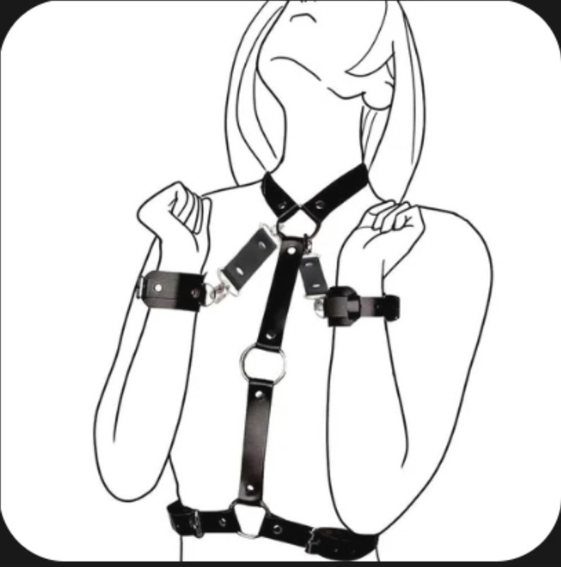 BDSM Goth Harness Sexy Adult Bondage Wrist Restraint Sex Toy for Women FREE SHIP