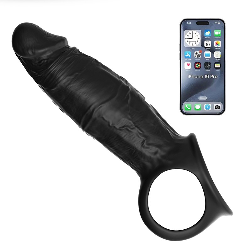 Remote Vibrating Cock Ring Penis Sleeve Clitoral Stimulator Couple Pink Sex Toys