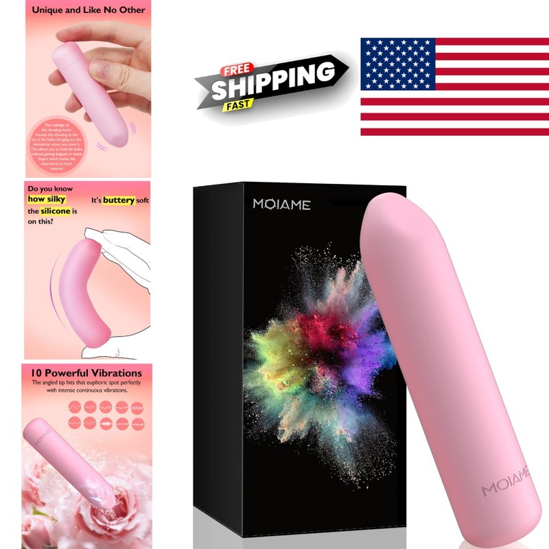 Discreet Mini Vibrator Body Safe Silicone 10 Vibration Settings Travel Size