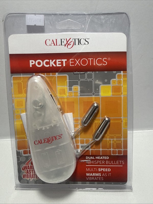 Cal Exotics Pocket Exotics Dual Heated Whisper Bullet Clear – Micro Bullet Vibe