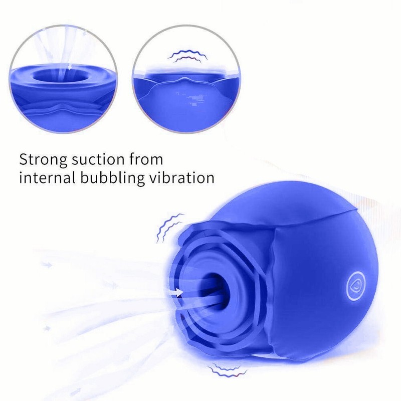 Rose Sucking Vibrator Clit Sucker Dildo Women G-spot Massager Sex Toy for Women gallery