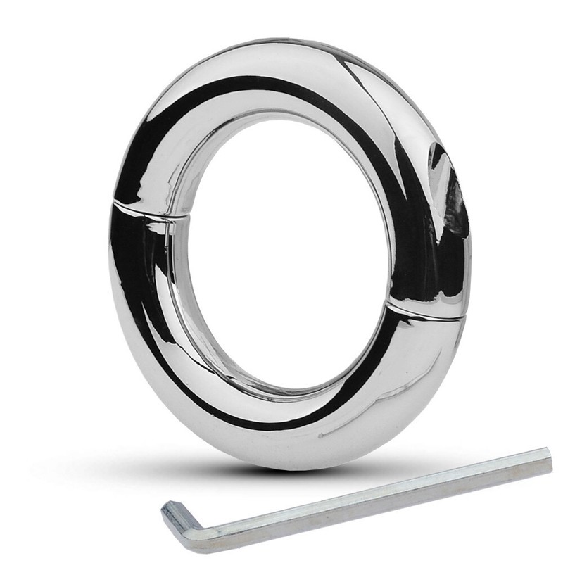 Metal Cock Penis & Ball Strecher Ring Male Delaying Ejaculation Exercise Tools gallery