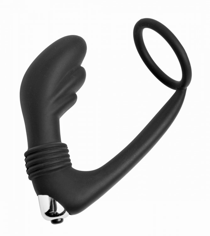 NEW Nova Silicone cock ring and Prostate Vibe anal plug Hypoallergenic Butt Toy