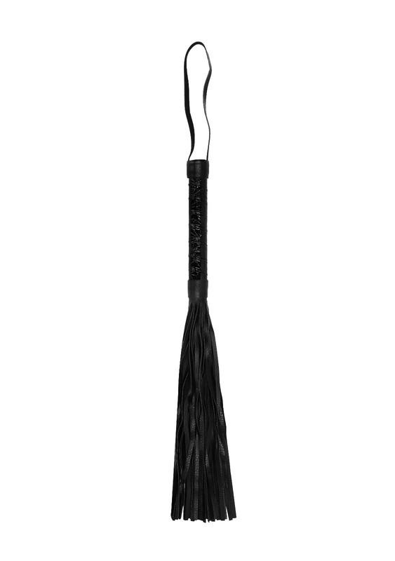 Luxurious Faux Leather Whip Red or Black Handle Fetish BDSM Ouch! Luxury Whip