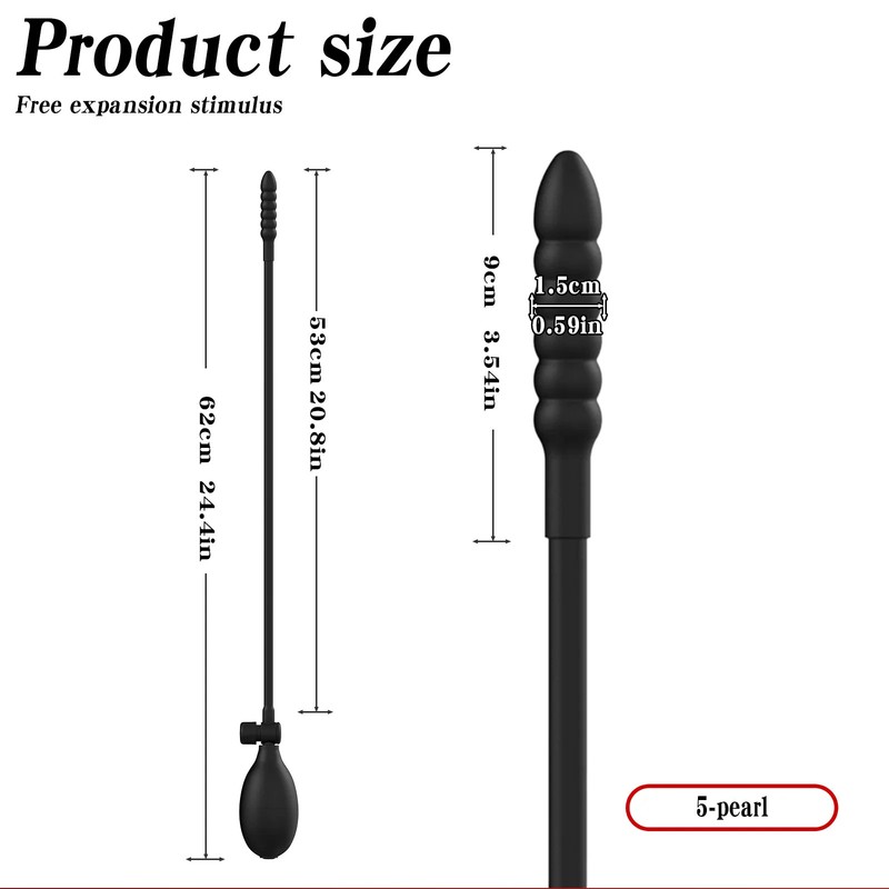 Inflatable Anal Plug Female Vaginal Anal Dilators Beads Inflation Anal Sex Toys