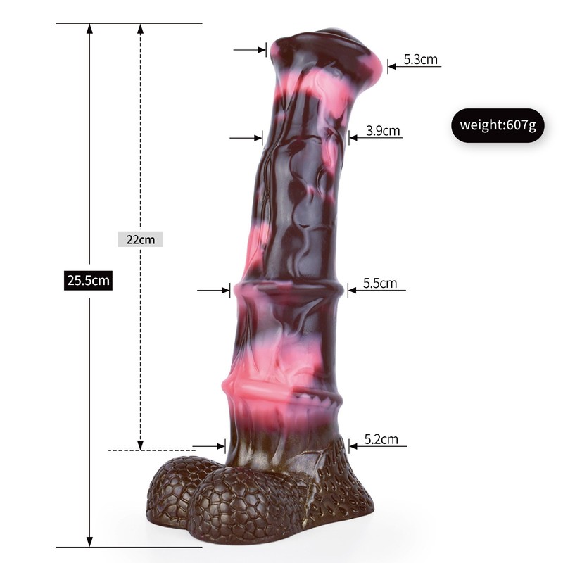Fantasy Silicone Dildo Long Realistic Cock Thick Textured Waterproof Soft Sextoy