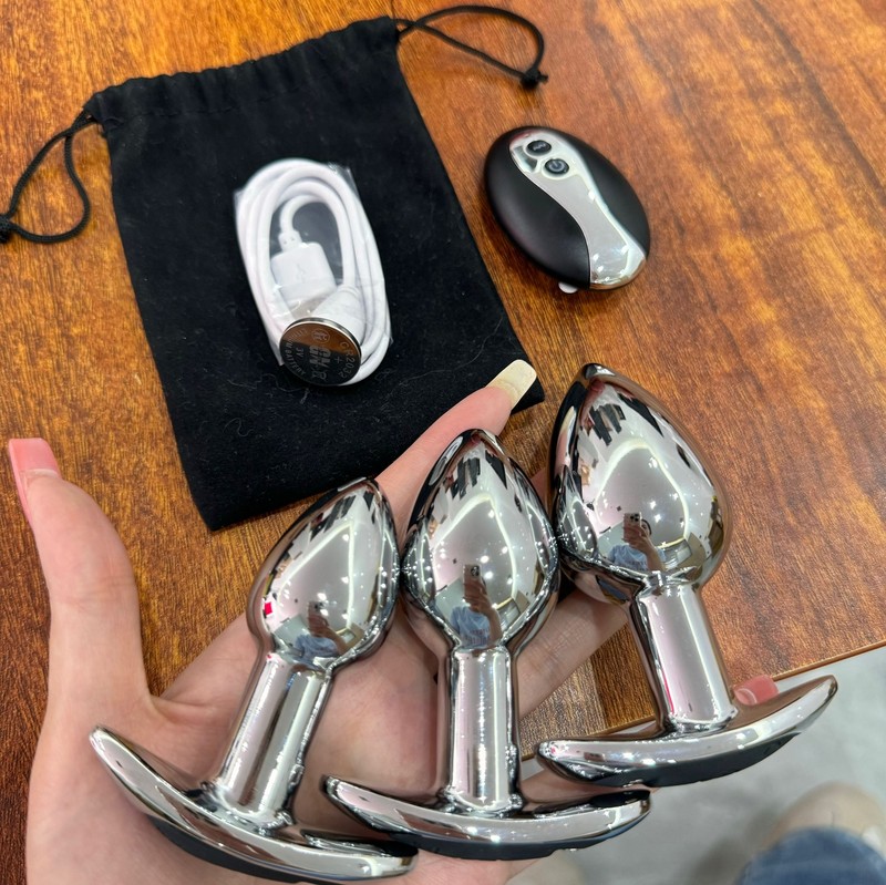 Remote Control Vibrating Anal Butt Plug Vibrator G Spot Massager Dildo Sex Toys
