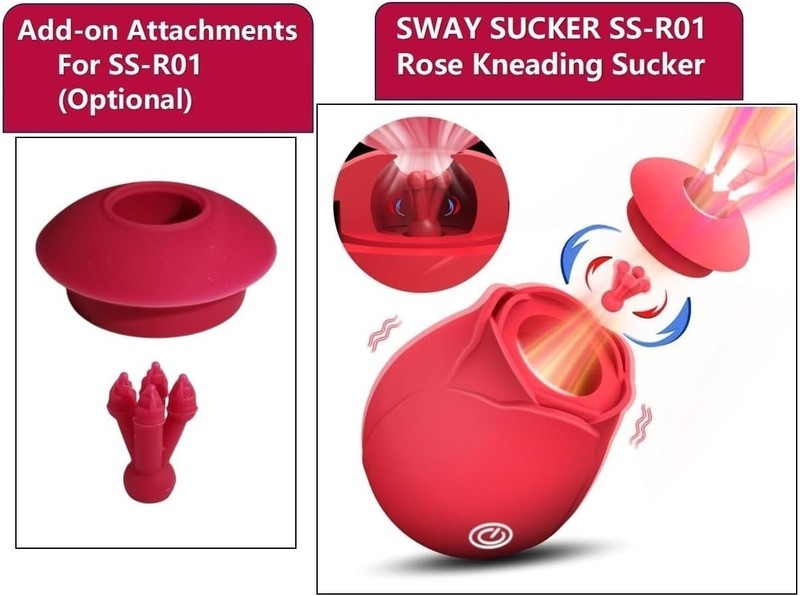 Body-Safe Silicone Rose Accessory - Aggressive Vibrator for Intense Sensations gallery