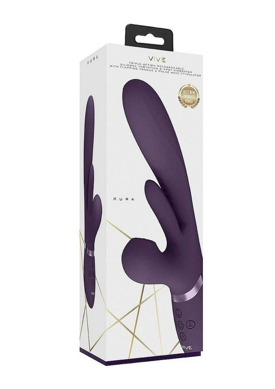 Triple Motor Thrusting G-Spot With Flapper and Air Wave Stimulation Vibrator gallery