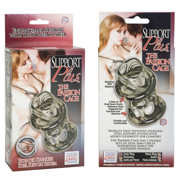 CALIFORNIA EXOTIC SUPPORT PLUS THE PASSION CAGE / COCK PENIS RING