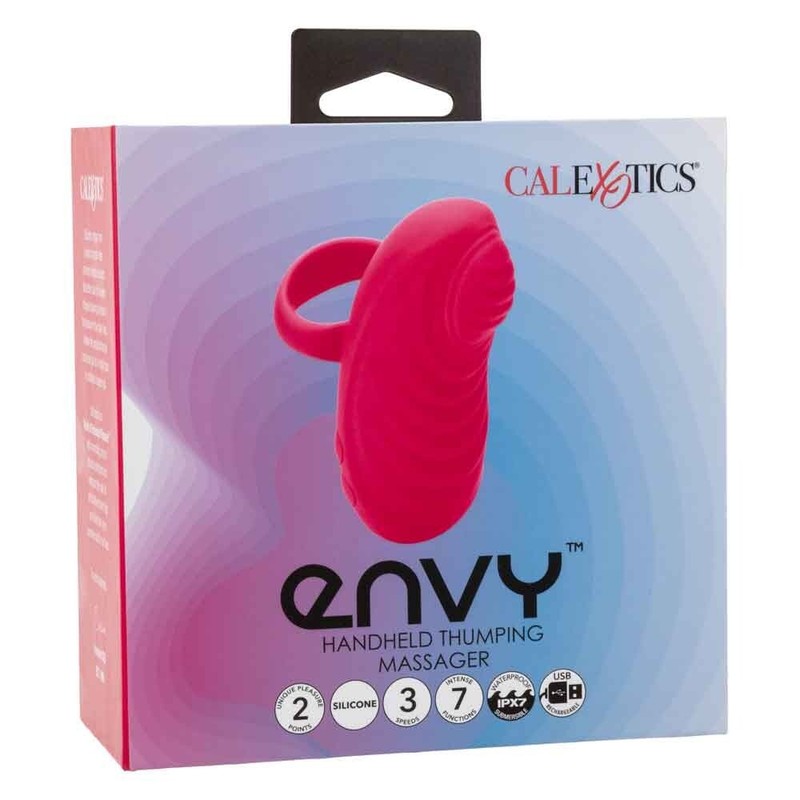 Cal Exotics Envy Handheld Thumping Massager Vibe Pink - Clitoral Vibrator gallery