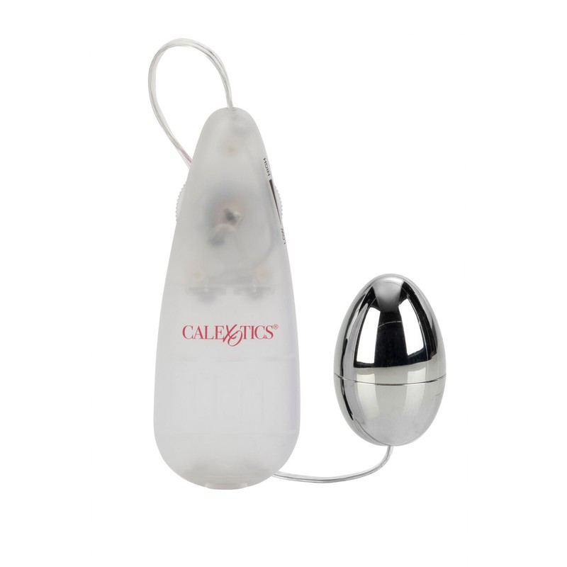 Pocket Exotics Vibrating Silver Egg Vibrator multi-speed Vibe Sex Toy Silver