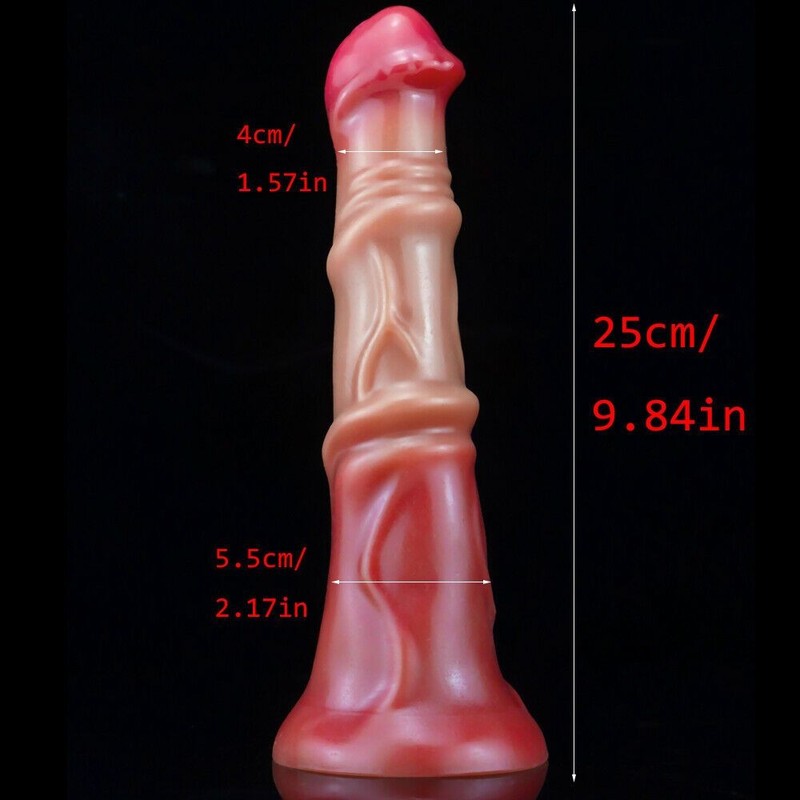 Fantasy Muscle Texture Double-Layer Silicone Dildo Huge Knot Suction Cup Adult gallery