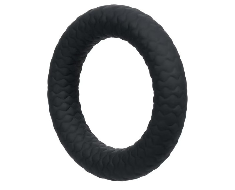 CalExotics 🍆 Link Up Optimum Vibrating Cock Ring Set Girth Enhancer Black gallery