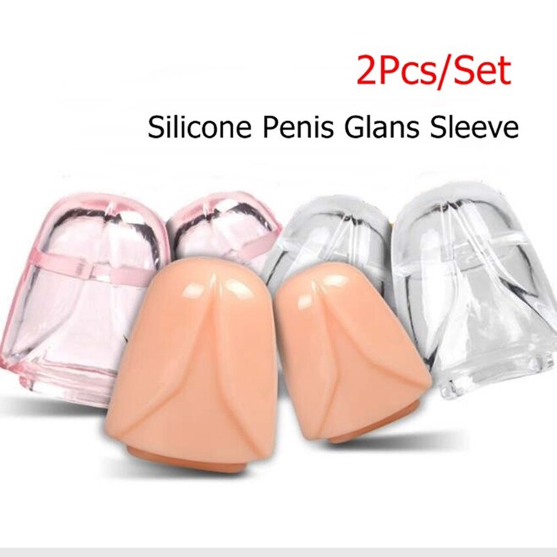 Penis Glans Sleeve Foreskin Extension Cock Ring Enlargement Sex Toy Male Condom
