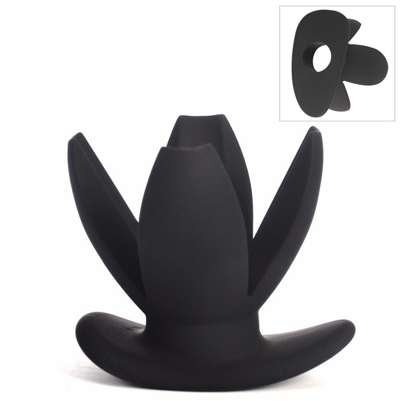Silicone Hollow Anchor Expanding Butt Plug Dilator Anal Stretching Sex Toy Women