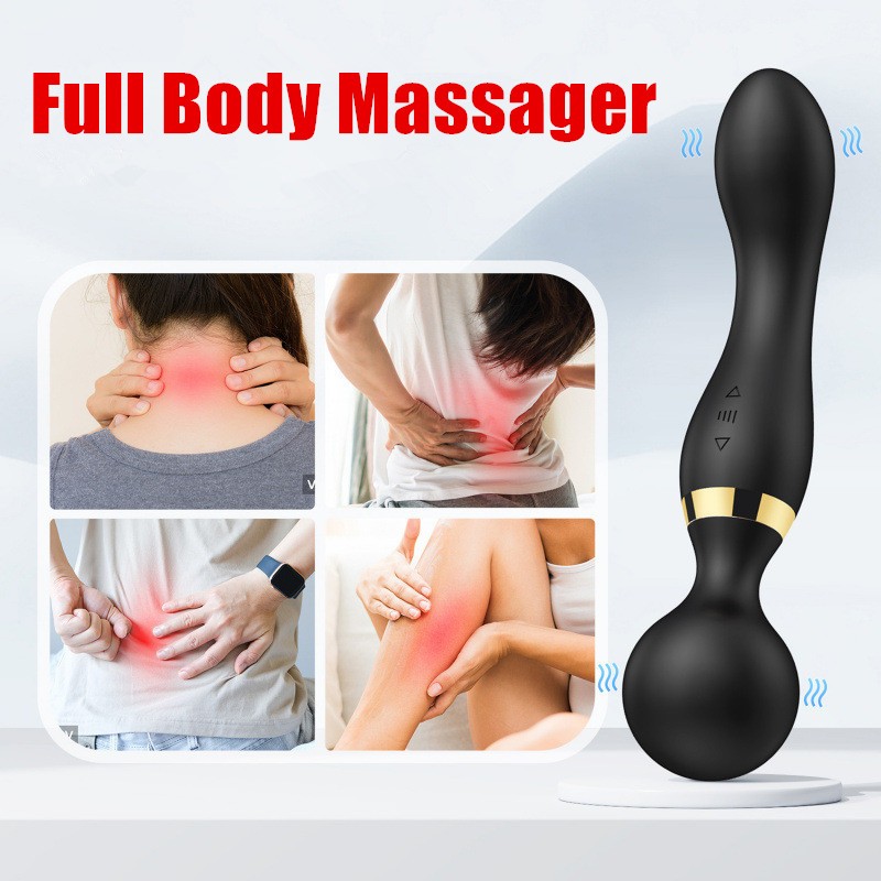 Multi-Speed 20 Modes Vibrating Handheld Massager Wand Full Body Magic Therapy gallery