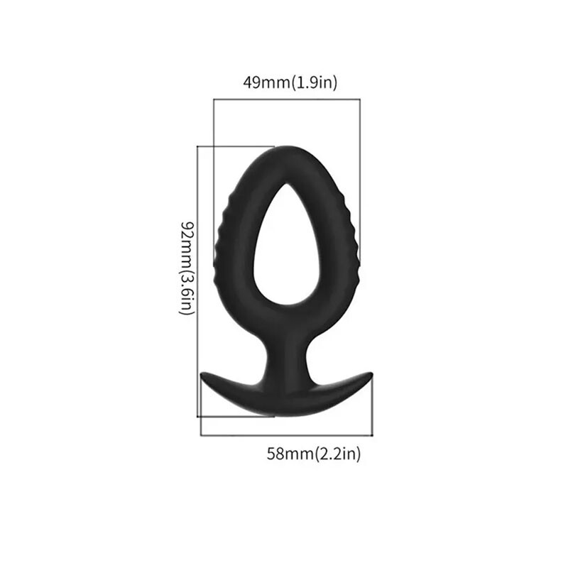 Hollow Anal-Butt-Plug Prostate Massage Dildo Tunnel Probe Unisex Sex Toy Dilator gallery