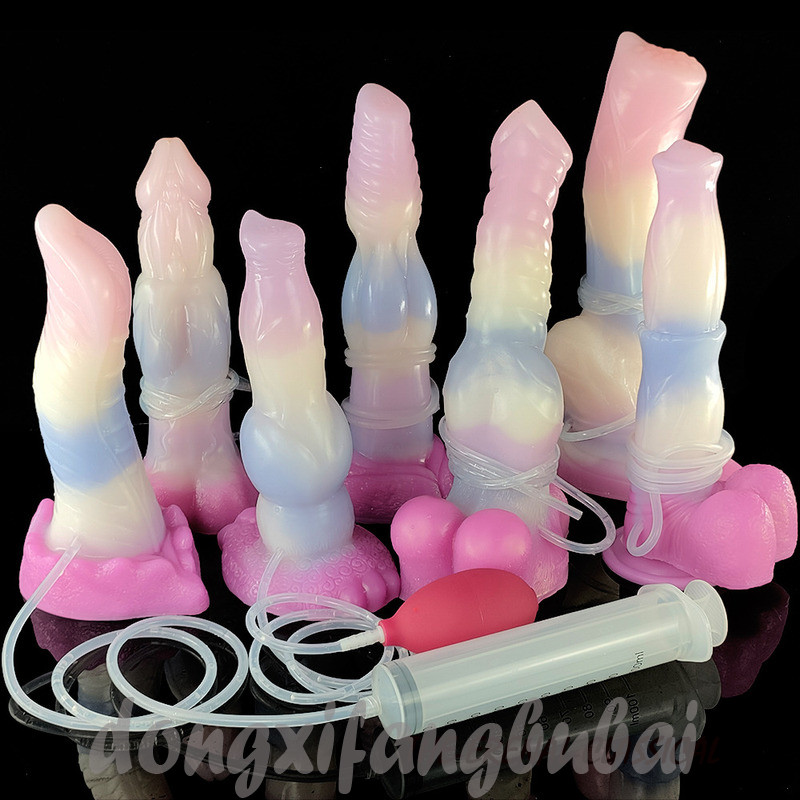 Spray Water Sex Toys Huge Knot Dildos Squirting Function Fake Penis Ejaculating