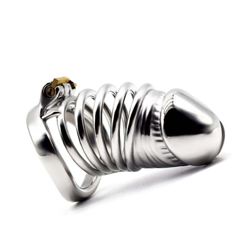 Metal Male Chastity Lock Cage Men Penis Restraint Device Bondage SM Toy and Tube gallery
