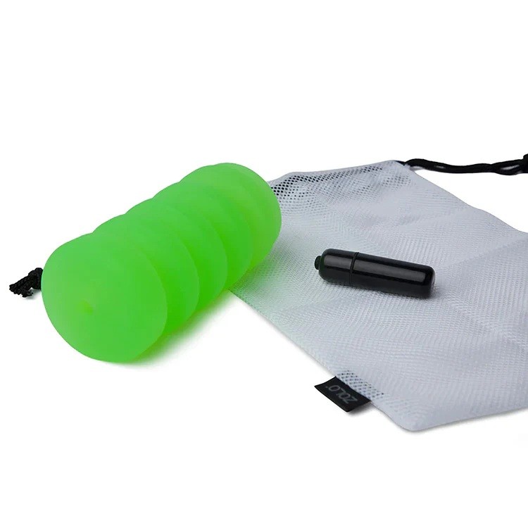 ZOLO Original Squeezable Ribbed Texture Vibrating Stroker Penis Male Masturbator gallery