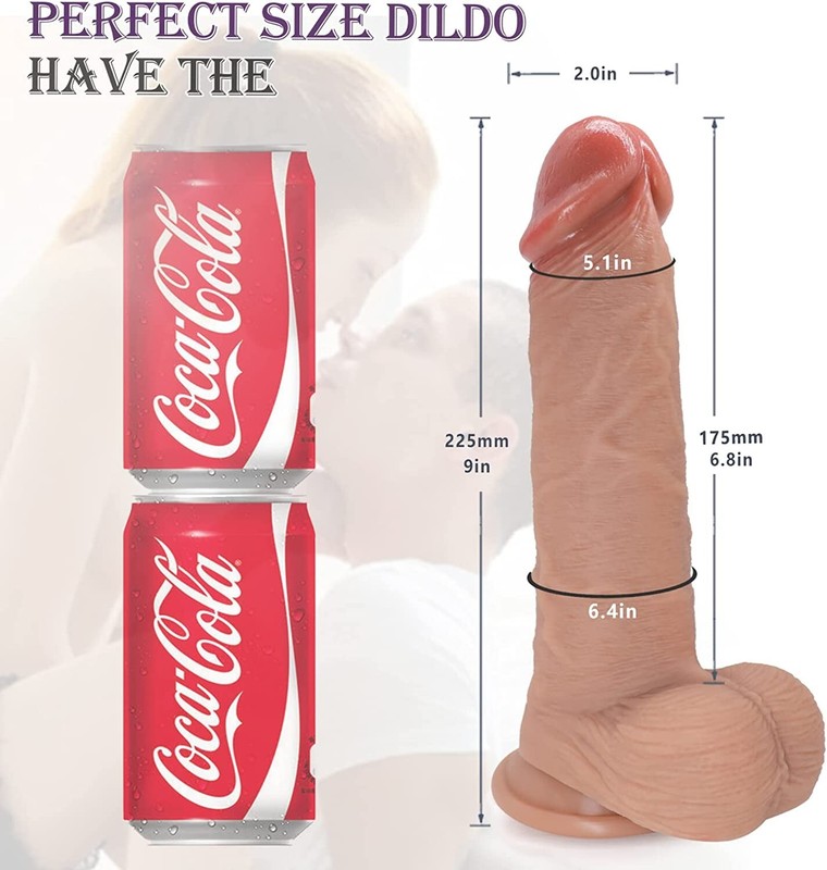 Liquid Silicone Realistic Huge Dildo Cock Suction Cup Women Sex Toys Thick Dong gallery