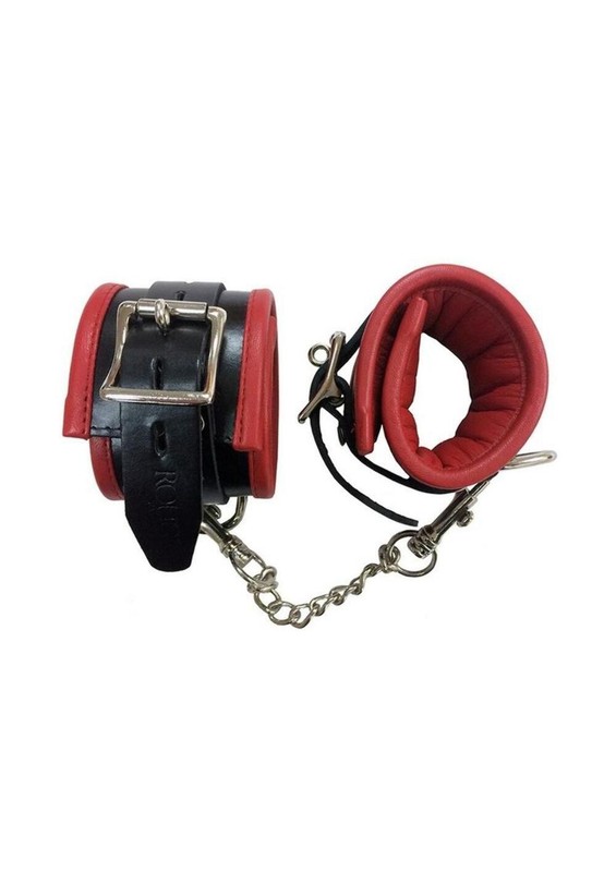 Rouge Padded Leather Adjustable Ankle Cuffs gallery