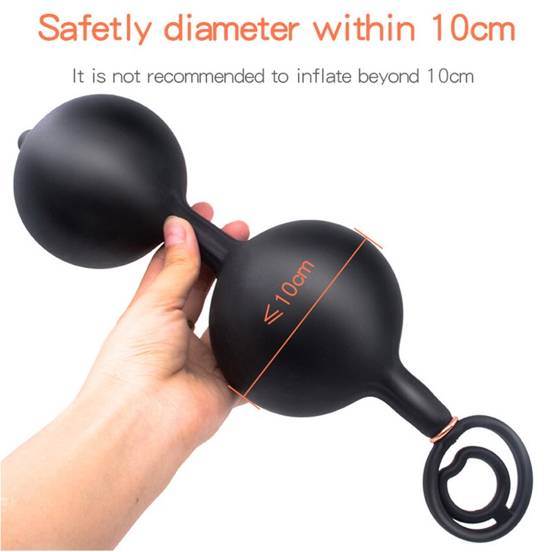 Male-Extra-Huge-Inflatable-Prostate-Anal-Sex-Butt-Plug-Dildo-Bead-Men-Women-Toys gallery