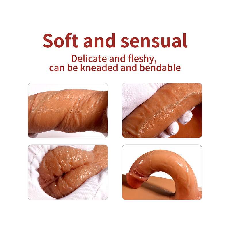 Wearable Dildo Realistic Solid Penis Underpants Pants Silicone Sex Toys Lesbian gallery