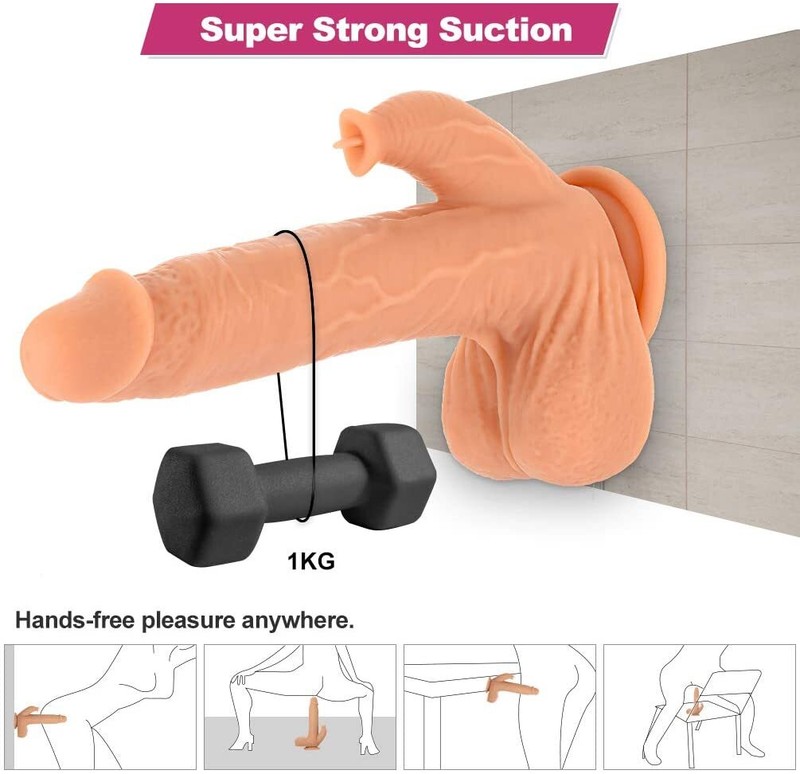 10 Modes Realistic Thrusting Dildo Vibrator G-Spot Clit Licking Women Sex-Toys gallery