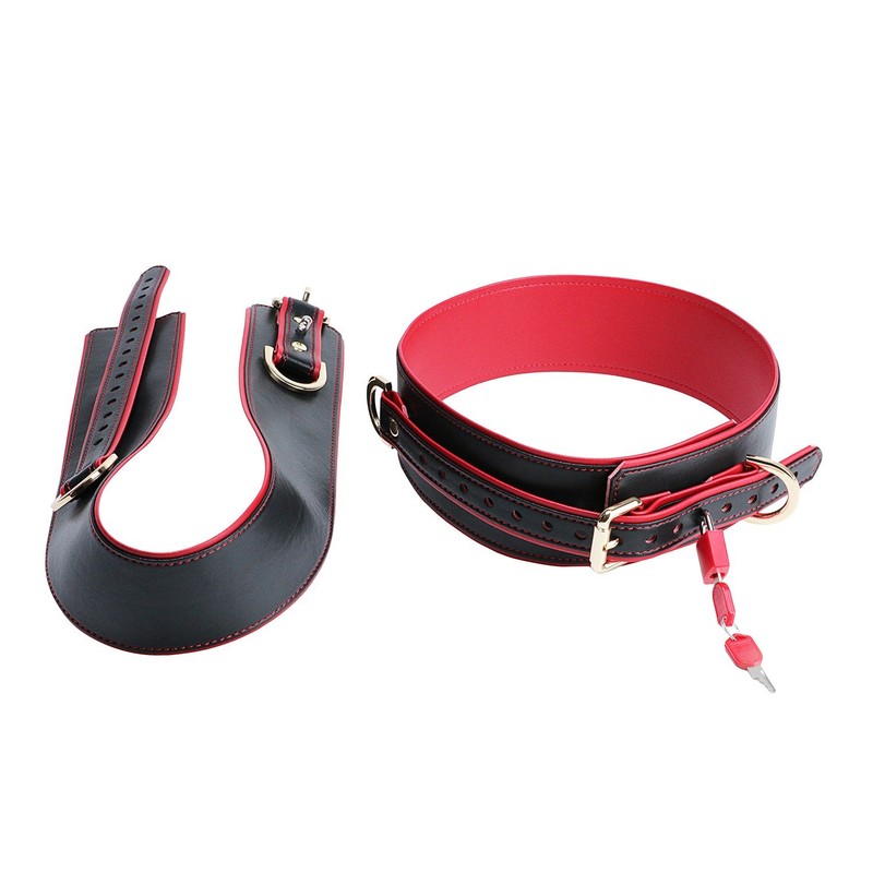 Leather Handcuffs Leg Wrist Strap Thigh Binding Belt Body Restraint Straps Set gallery