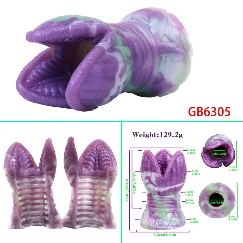 Male Masturbator Cup Dual Channel Silicone Soft Stroker Realistic Vagina Sex Toy gallery