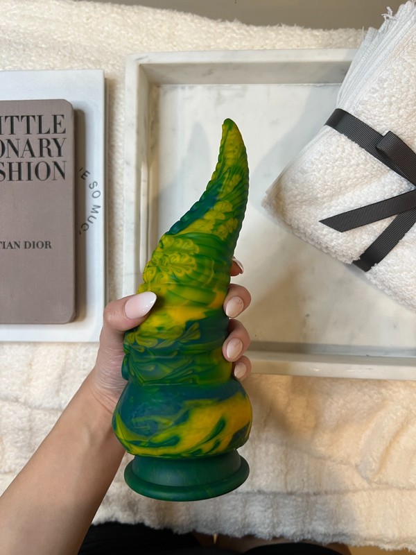 Fantasy Green Tentacle Dildo Creature Inspired Textured Silicone Penis Suction gallery