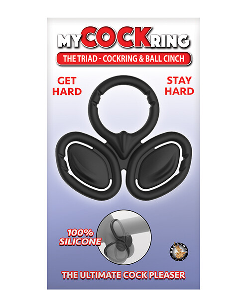 My Cock Ring The Triad Cockring & Ball Cinch Black