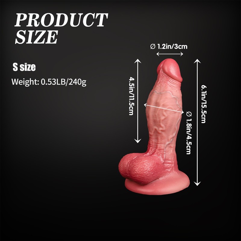 6'' Small Thin Dildo Realistic Dong G-spot Vagina Butt Plug Sex Toys for Women gallery