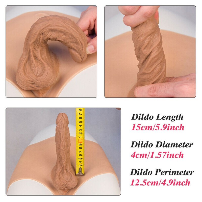 Big Thick Strap-On Pants Hollow Dildo Man Penis Extender Extension Sleeve Sextoy
