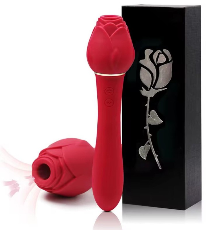 Personalized Sucking Vibrator ROSE Sucker Dildo Women G-spot Massager Sex Toy