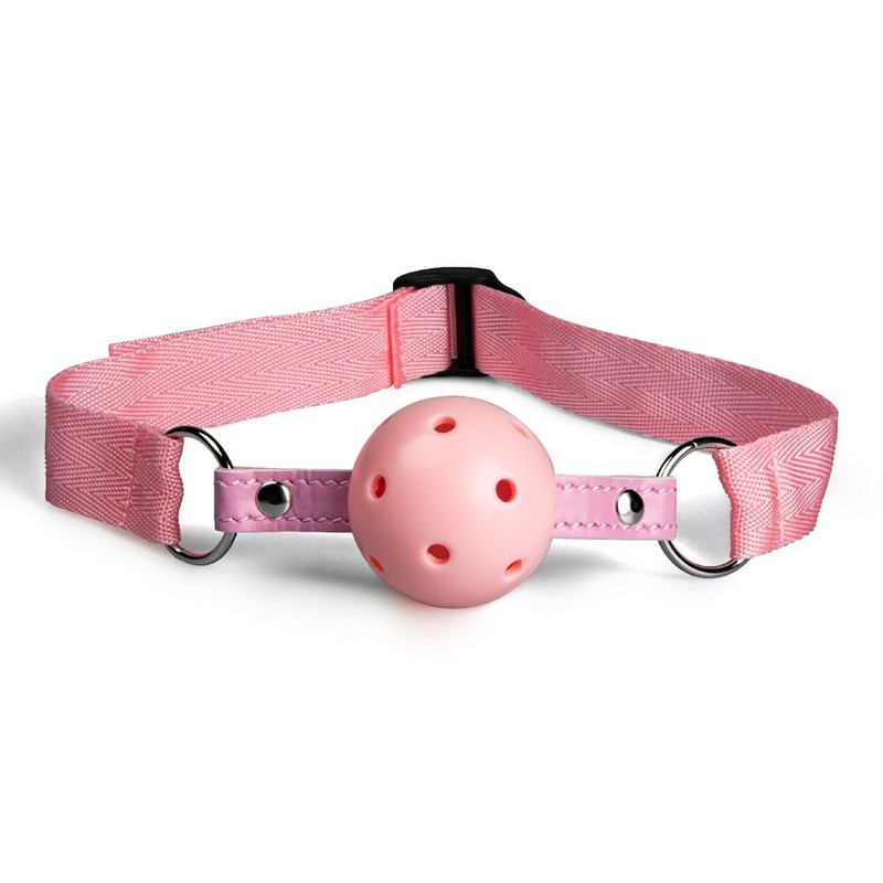 Breathable Ball Gag with Adjustable Strap Open Mouth Restraint Bondage Role-Play