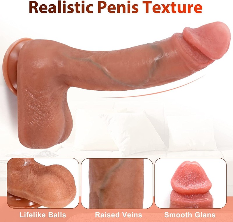 10" and 8" Big Thick Realistic BBC Life Like Realistic Dildo Suction Cup - Flesh gallery