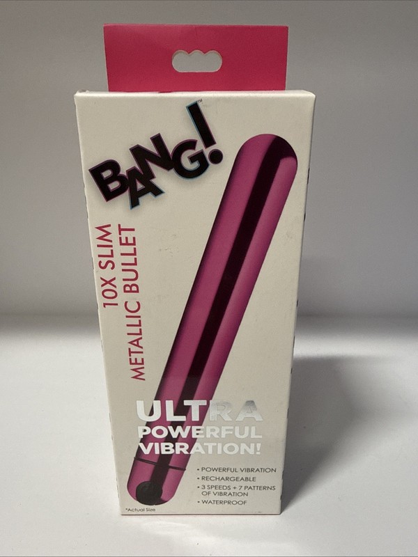Bang! 10x Slim Metallic Bullet Pink