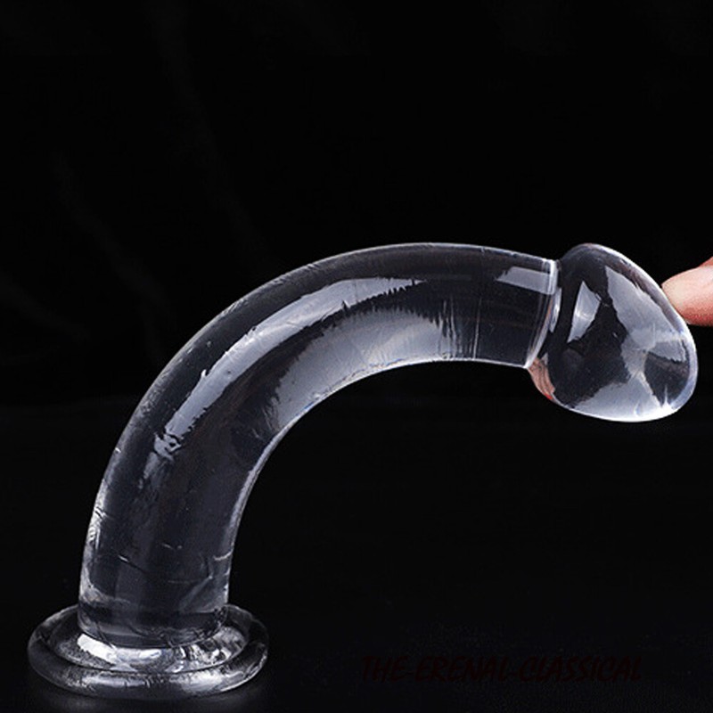 3 Sizes Transparent Anal Dildo Strap On Gode Realistic Penis Big Dick Sex Toys gallery