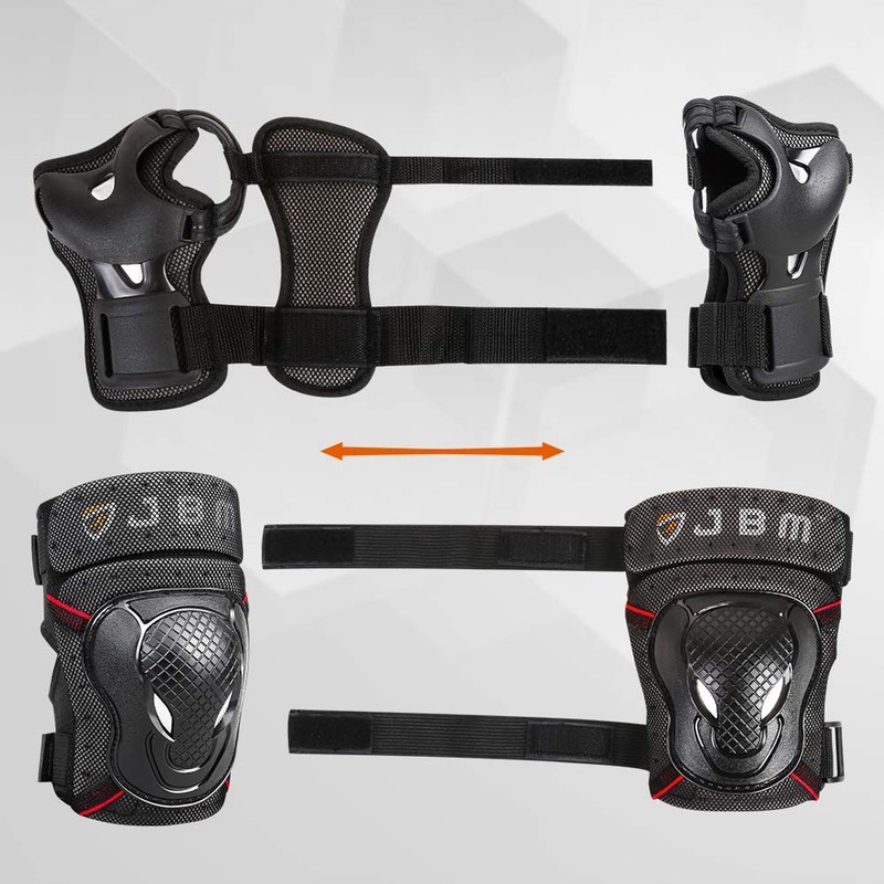 JBM Adult & Kid Skating Protective Gear Set Sktaeboard Helmet Knee and Elbow ... gallery