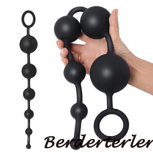 3/4/5/6 Huge Anal Beads Hard Silicone Balls Massage Big Butt Plug Masturbator