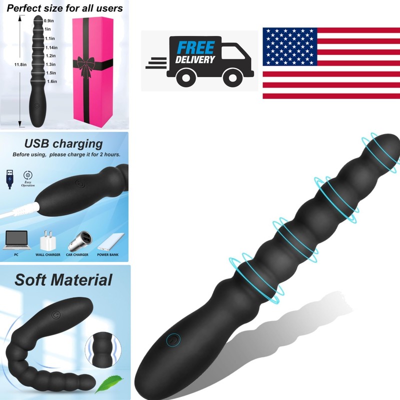 USB Rechargeable Anal Vibrator with Multiple Settings for Intense Satisfaction