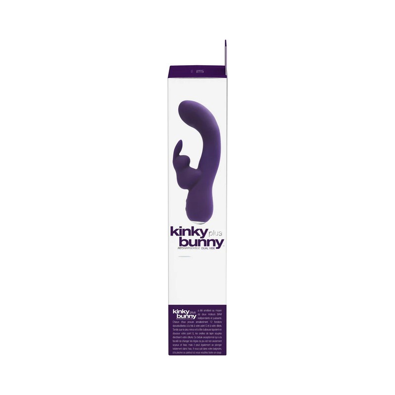 VeDO Kinky Bunny Rechargeable Rabbit Vibrator - Deep Purple gallery