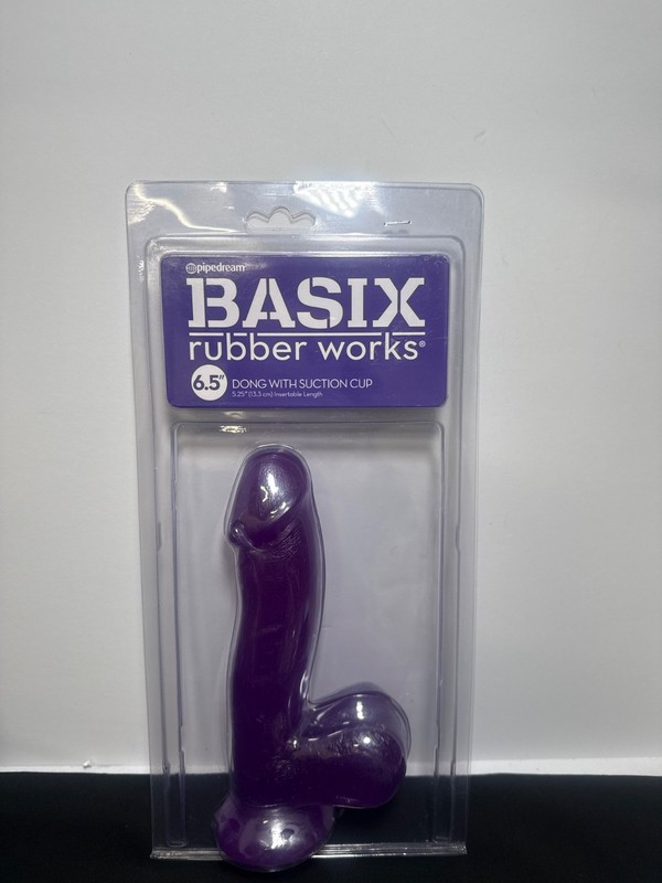 Pipedream Basix Rubber Works 6.5&Prime; Dong with Suction Cup