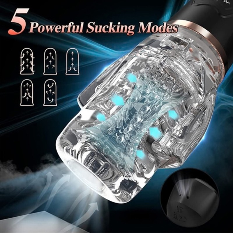 THE MALE ROSE 2 Rotating Vibrating Masturbator💋Automatic Blowjob Toy for Men gallery