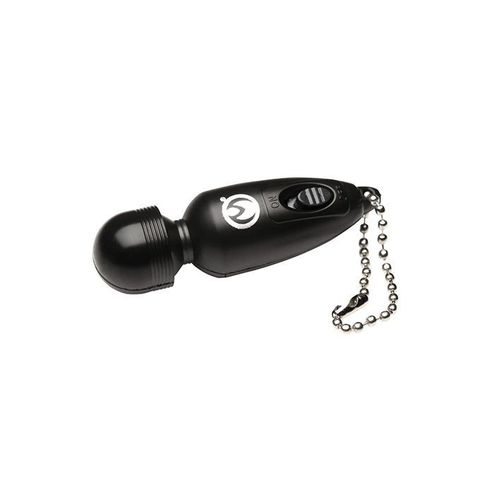 Master Series Thunderstick Mini Vibrating Wand Keychain Black