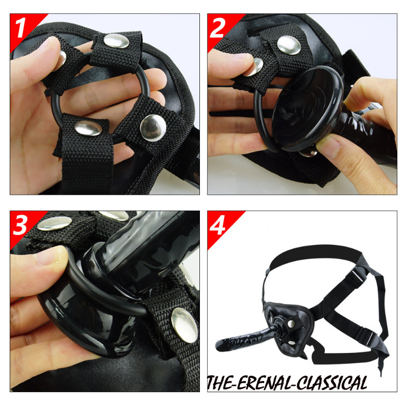 Strapon Dildo Suction Realistic Strap-On Penis Belt Harness Strap Anal Sex Toys gallery